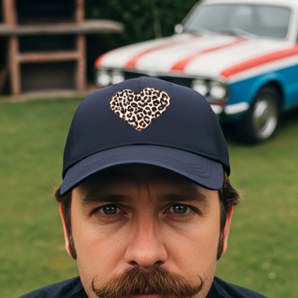 Casquette Cœur Léopard Kitsch