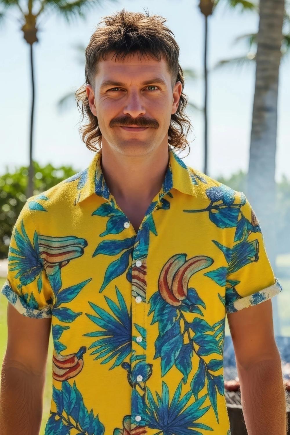 Chemise Bananes & Fleurs