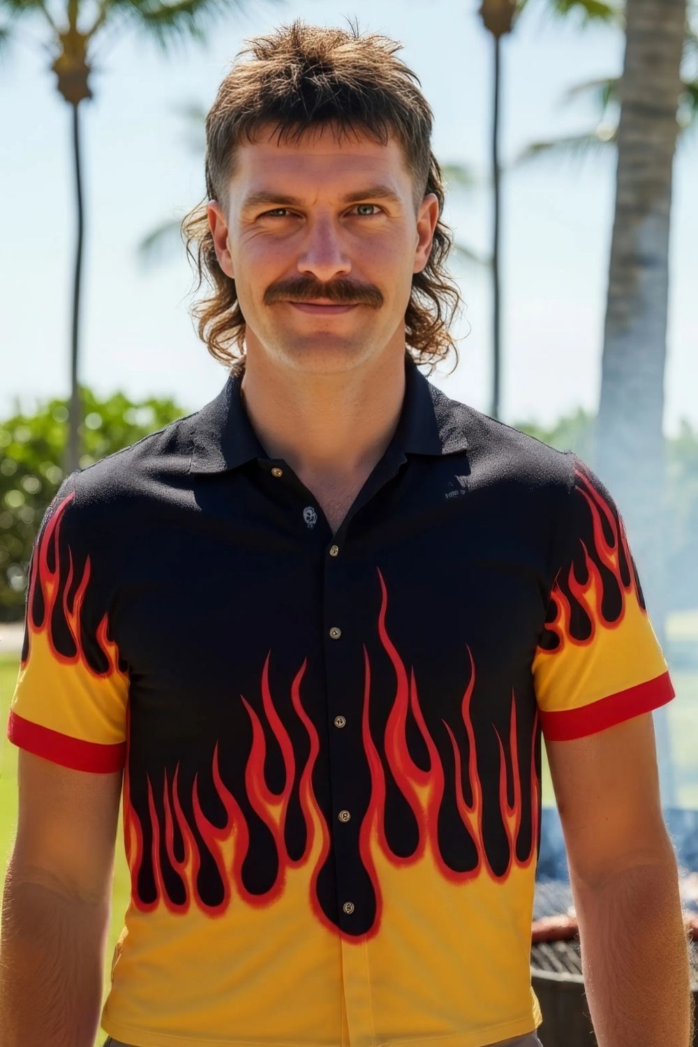 Chemise Flammes Intenses