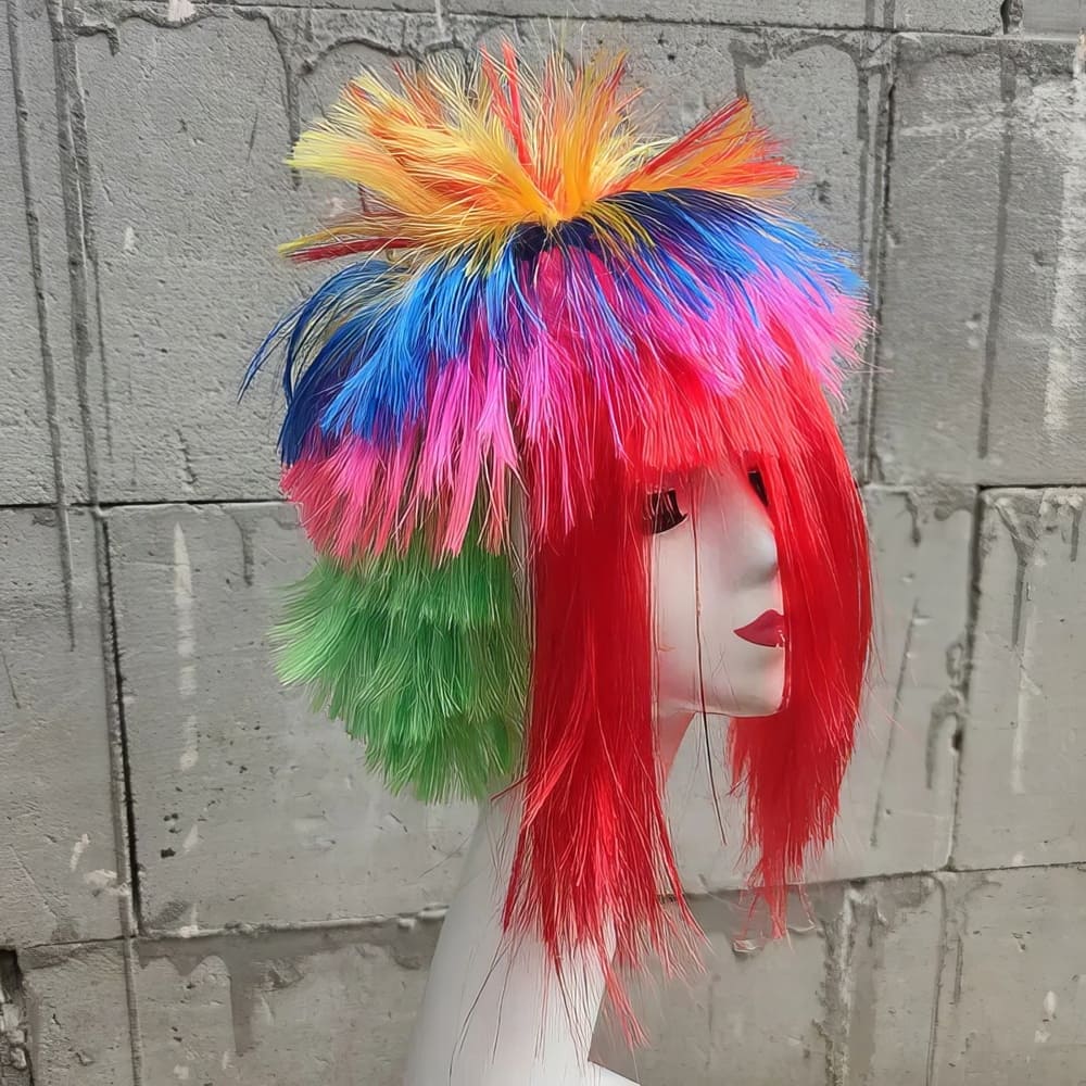 Perruque Multicolore