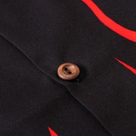 Chemise Motif Flamme