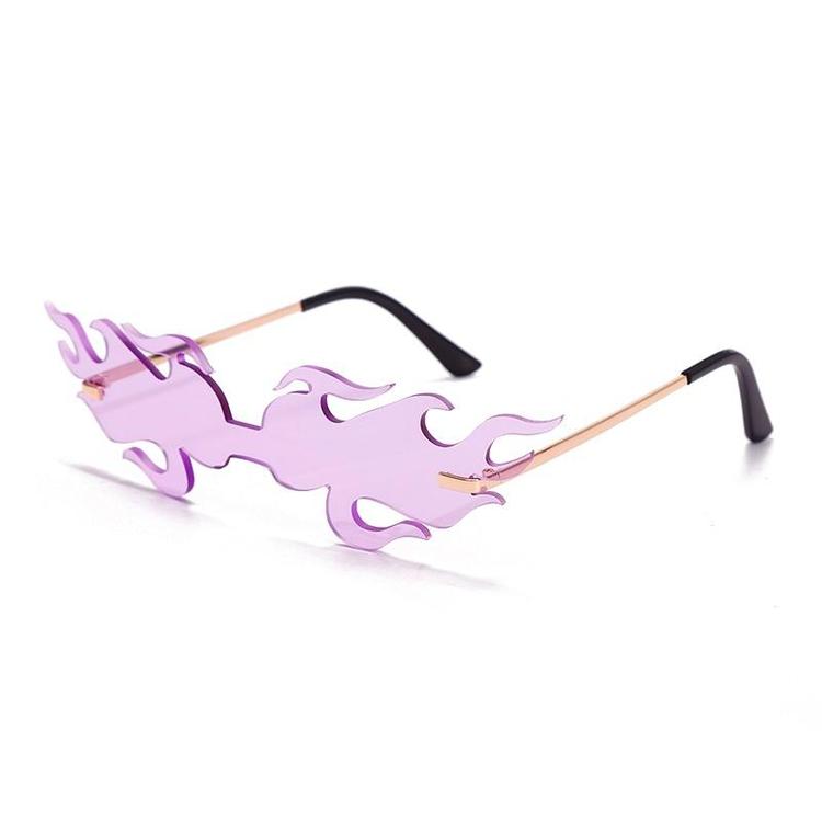 Lunettes Flammes Rose