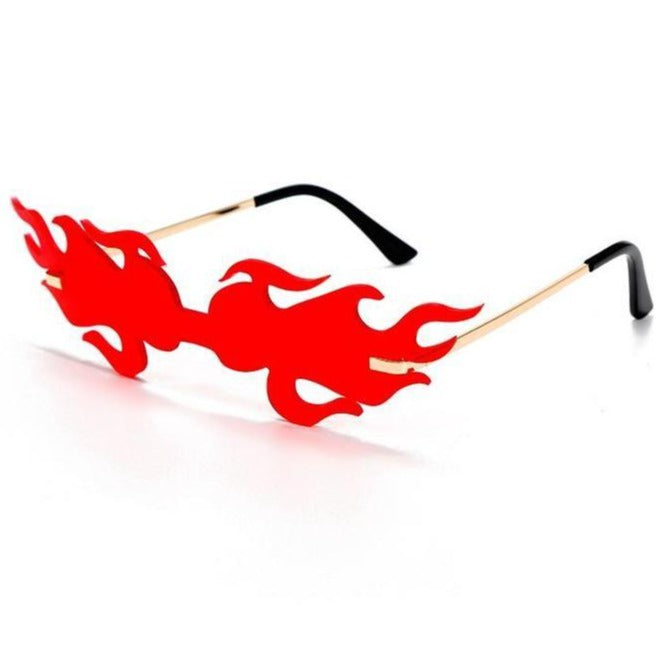 Lunettes fantaisies adulte flamme orange Lunettes fantaisies adulte flamme orange
