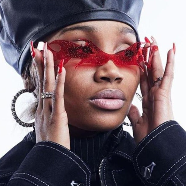 Lunettes de Soleil en Forme de Flammes