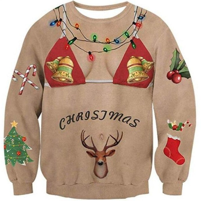 Pull Noel Femme Rigolo