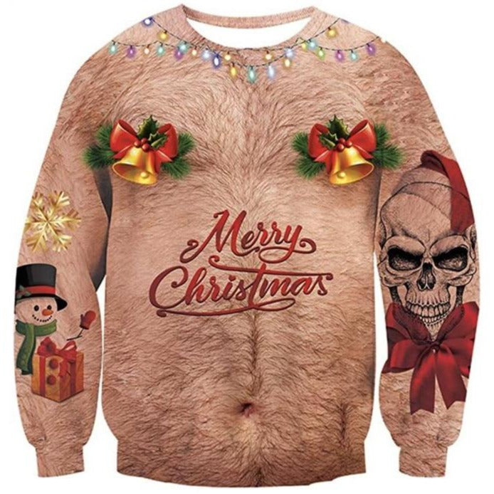 Pull Noel Homme Drôle