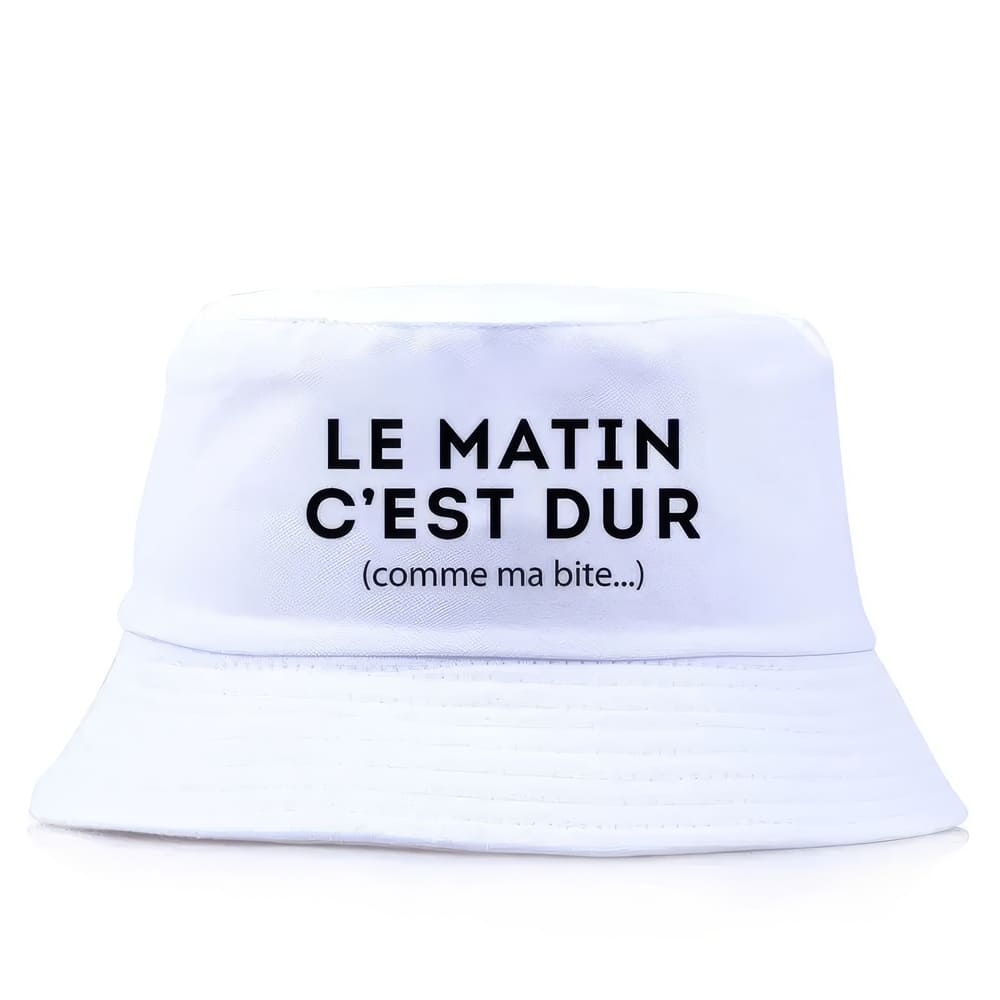 Sweat à Capuche "Le Matin C'est Dur Comme Ma Bite" - Humour Beauf Et Réveil - 13