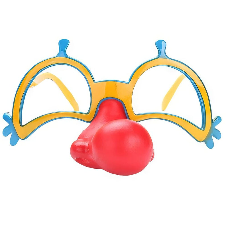 TOYANDONA Lunettes de clown avec accessoire de nez moche pour adultes - Lunettes de soleil amusantes pour déguisement de fête TOYANDONA Lunettes de clown avec accessoire de nez moche pour adultes - Lunettes de soleil amusantes pour déguisement de fête