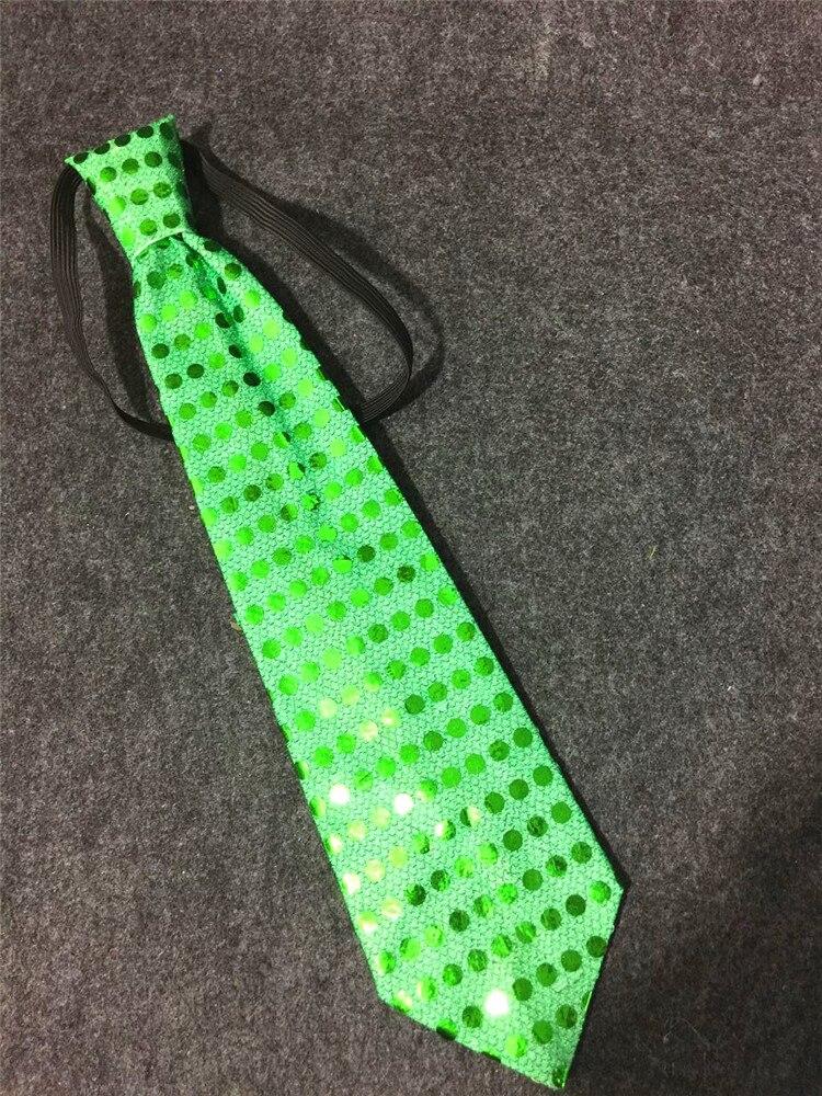 Cravate Paillette Verte