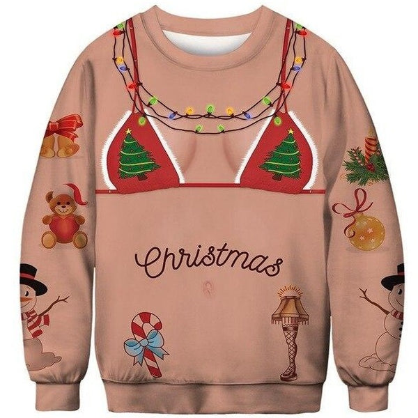 Pull Kitsch de Noel Femme Beauf Land