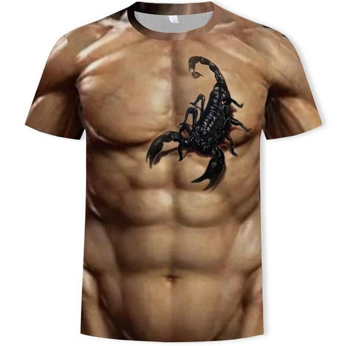 T-Shirt Faux Muscle Grande Taille