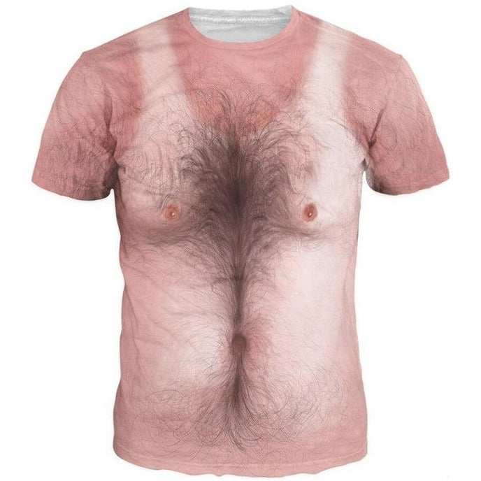 T-Shirt Torse et Ventre Poilu